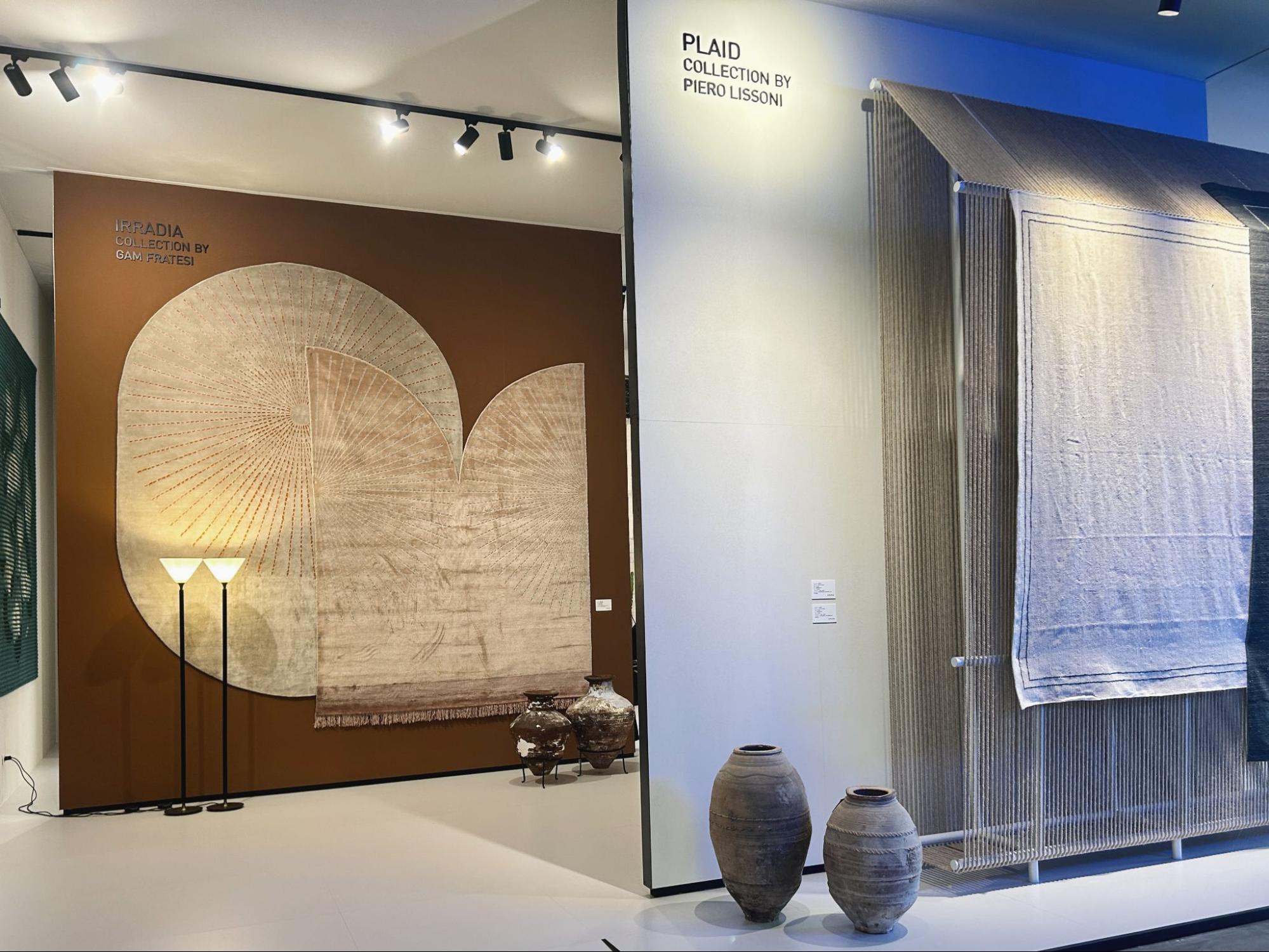 Sophisticated display of our anatolian olive oil jars at Golran 1898 stand, Salone Del Mobile 2024.